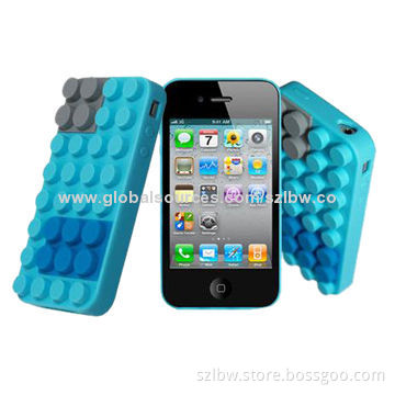 Block Design DIY Silicone Case with Colorful Puzzle Pieces for iPhone 5 & 5S